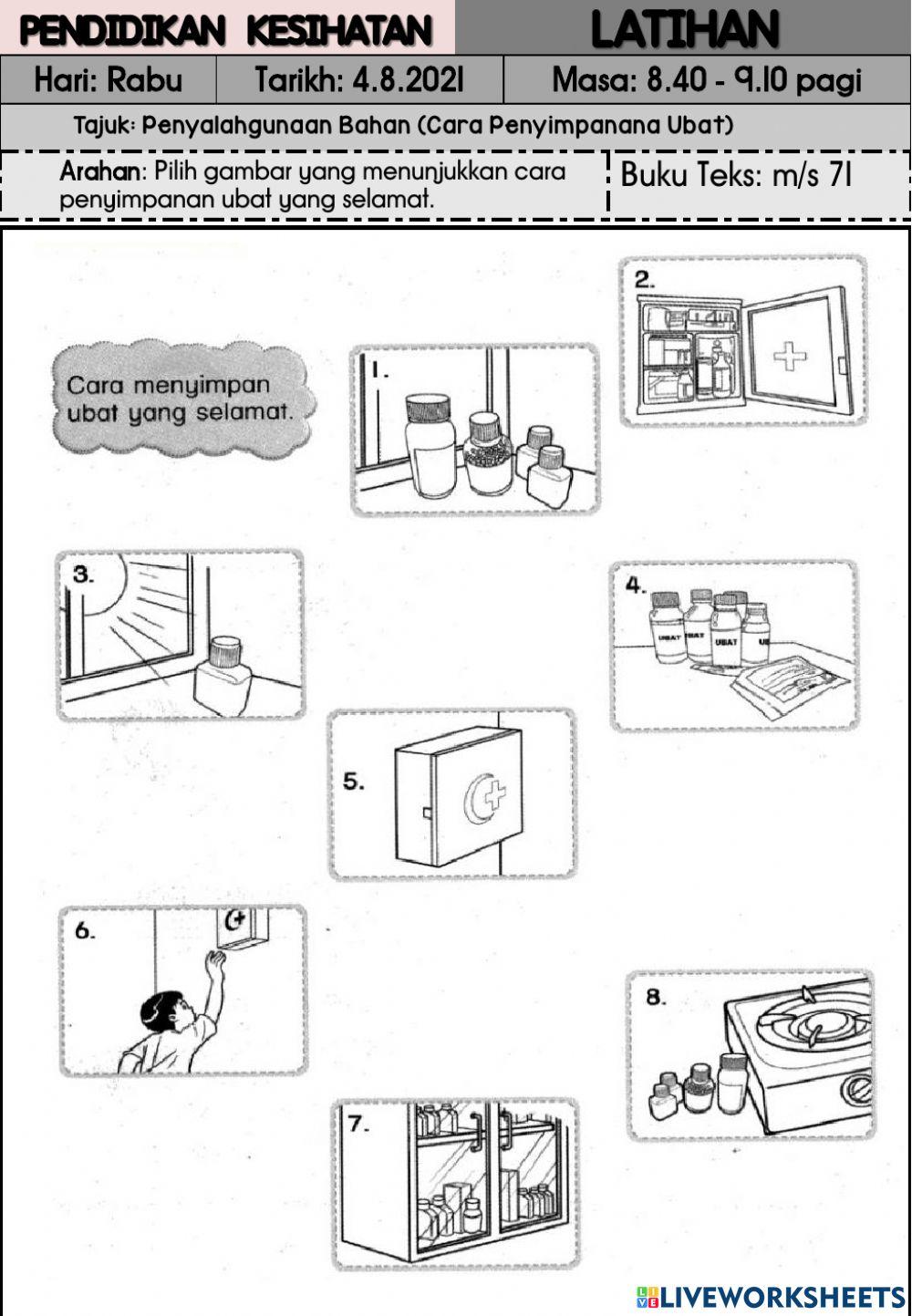 Pendidikan Kesihatan Tahun 1 : Oh, Ubat!