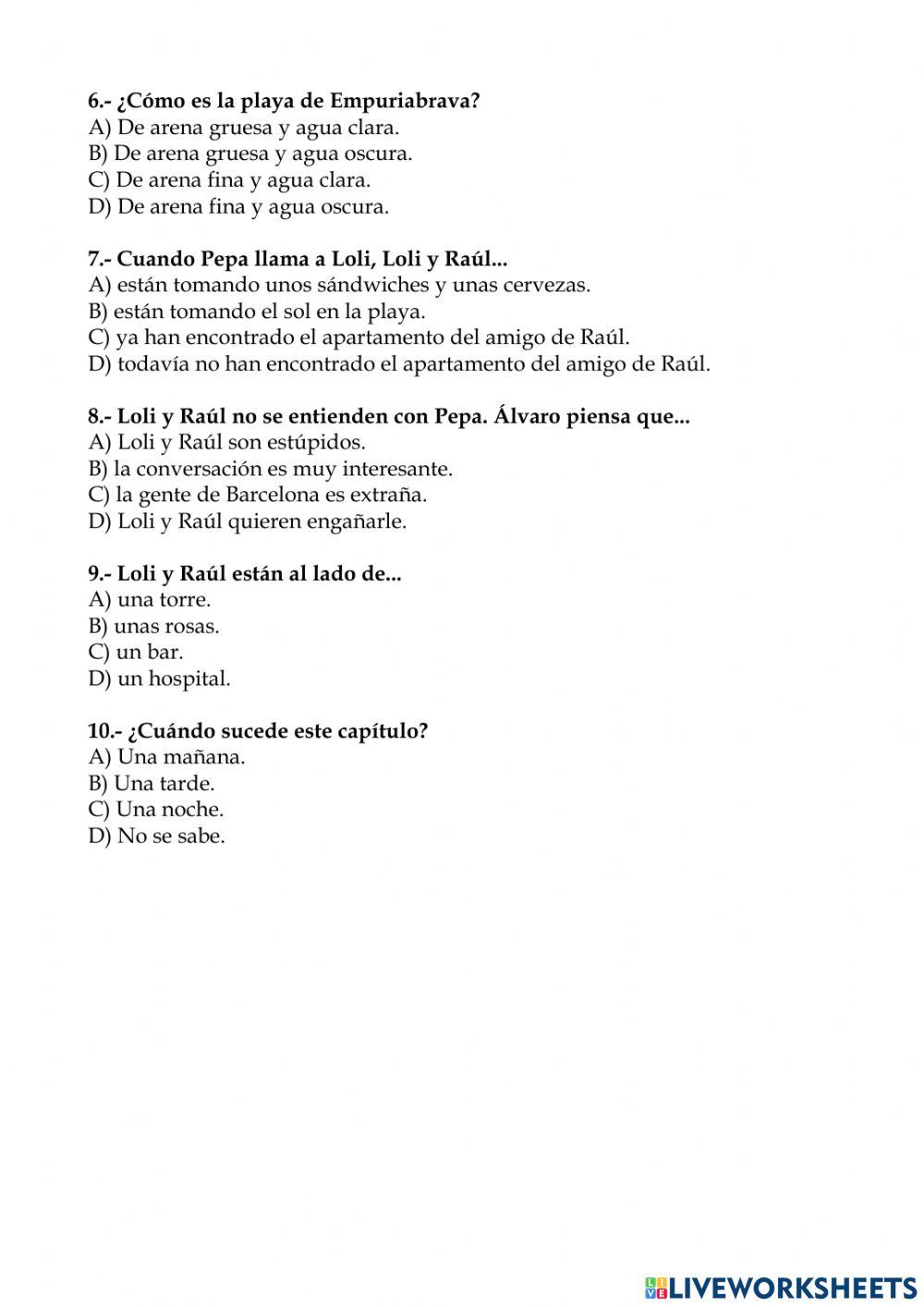 Apartamento en la Costa Brava. Capítulo 7