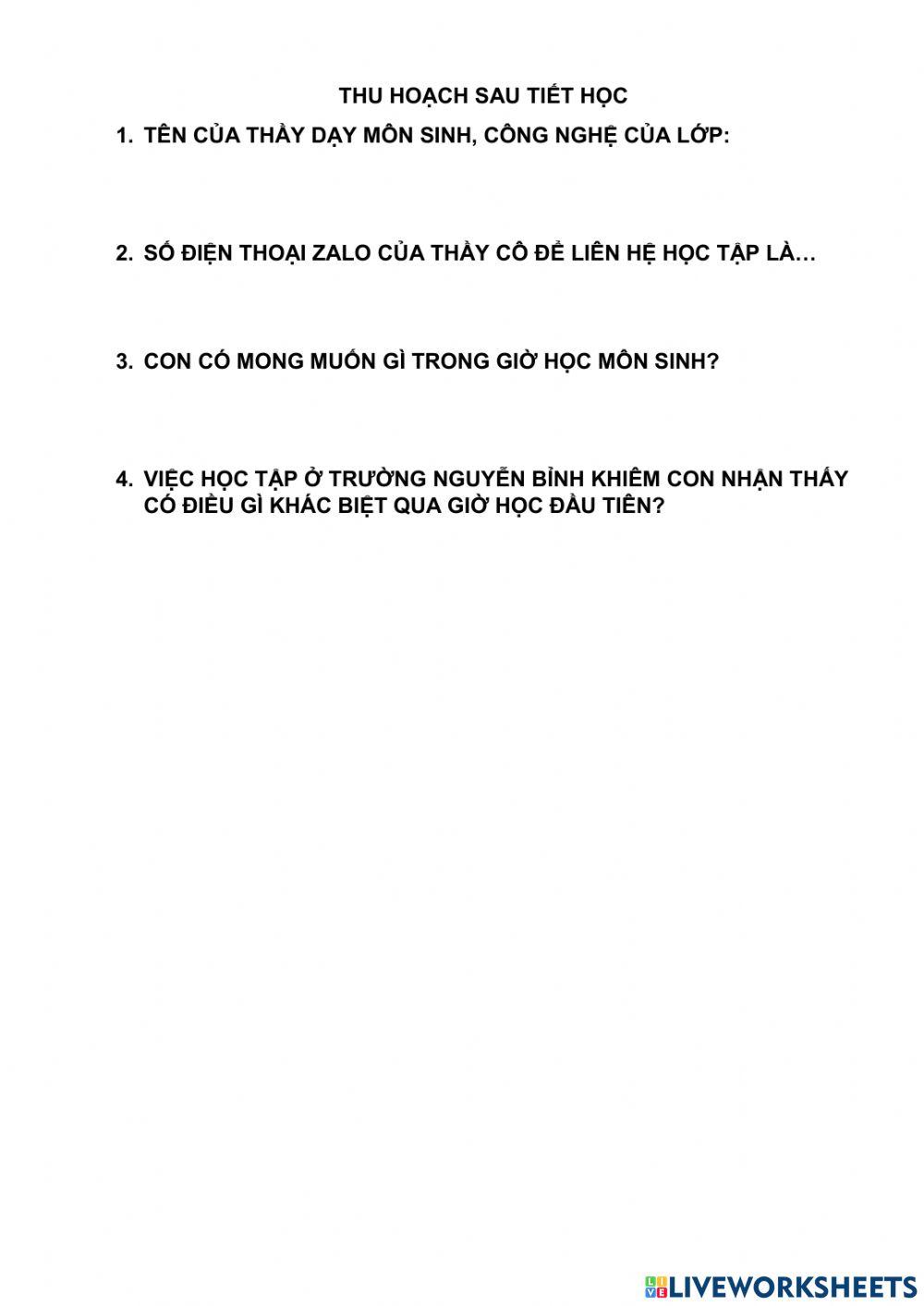 Giới thiệu sinh học 10