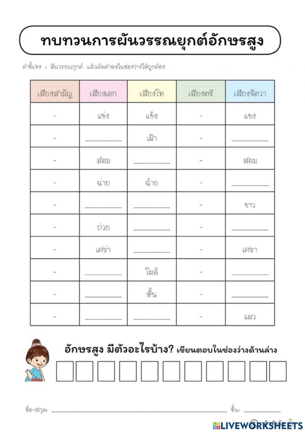 การผันเสียงวรรณยุกต์