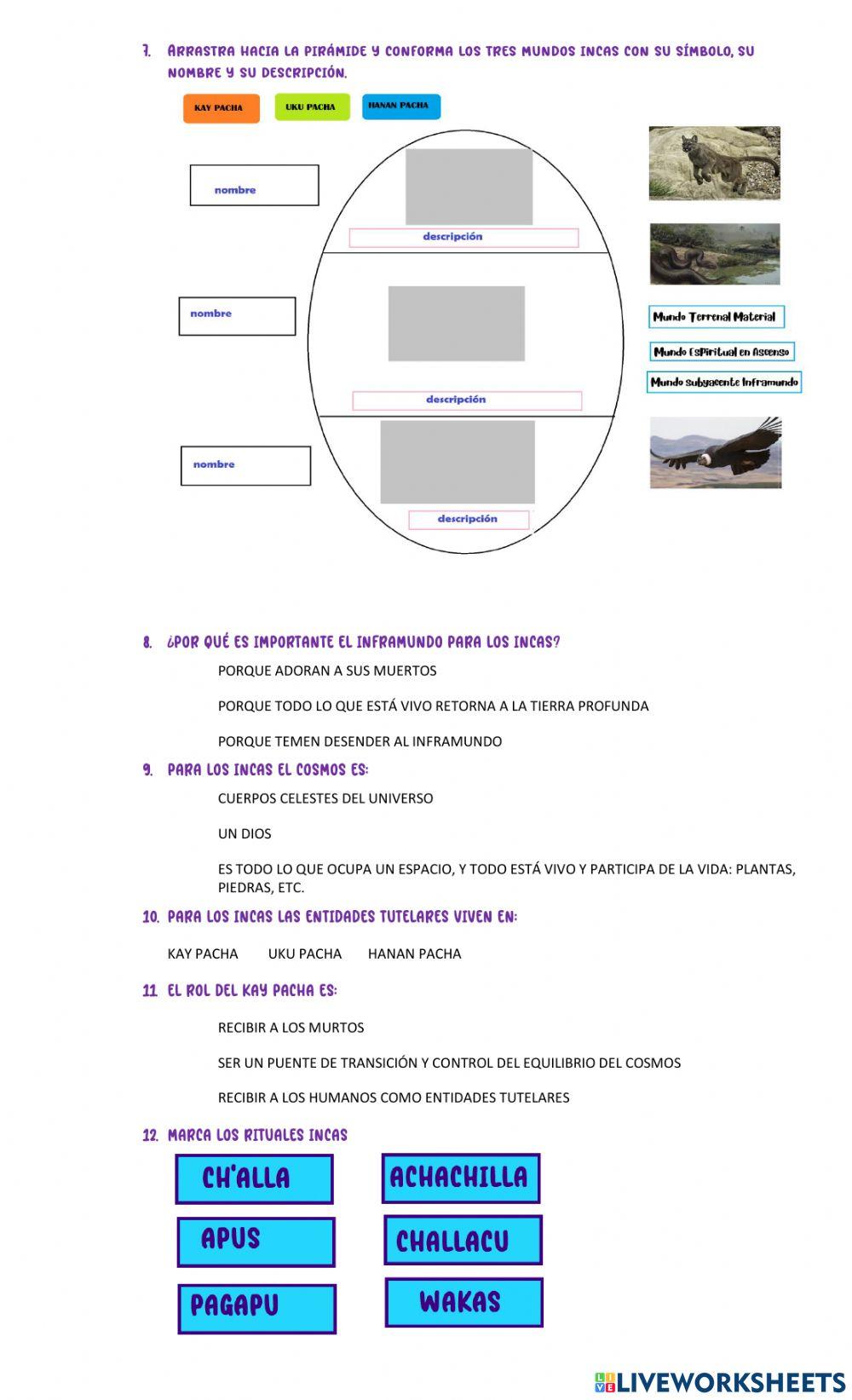 Religión y cosmovisión inca