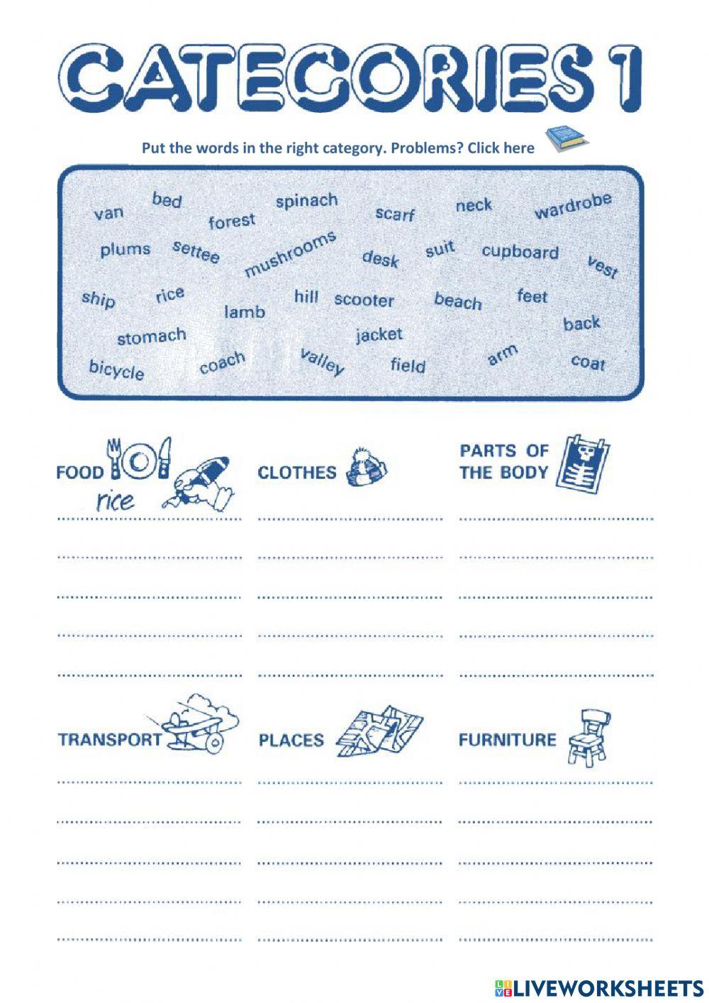 Categories 1 Categories 1