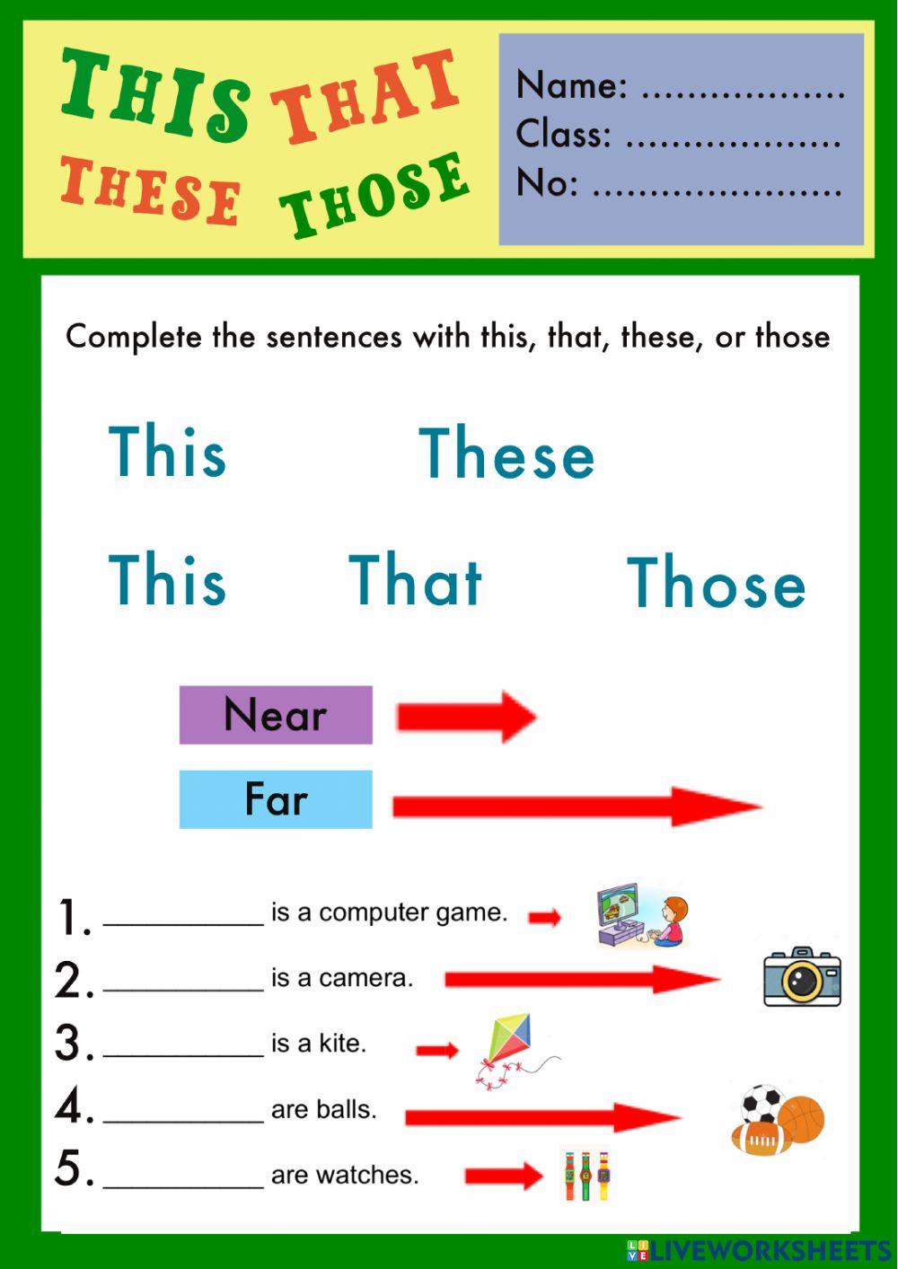 This, That, These, Those