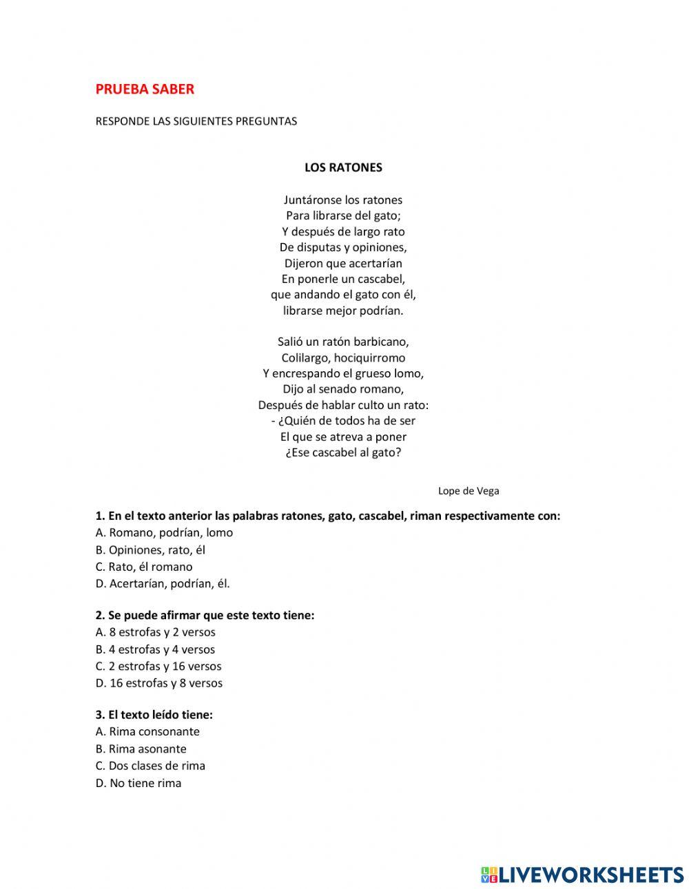 Prueba saber los ratones