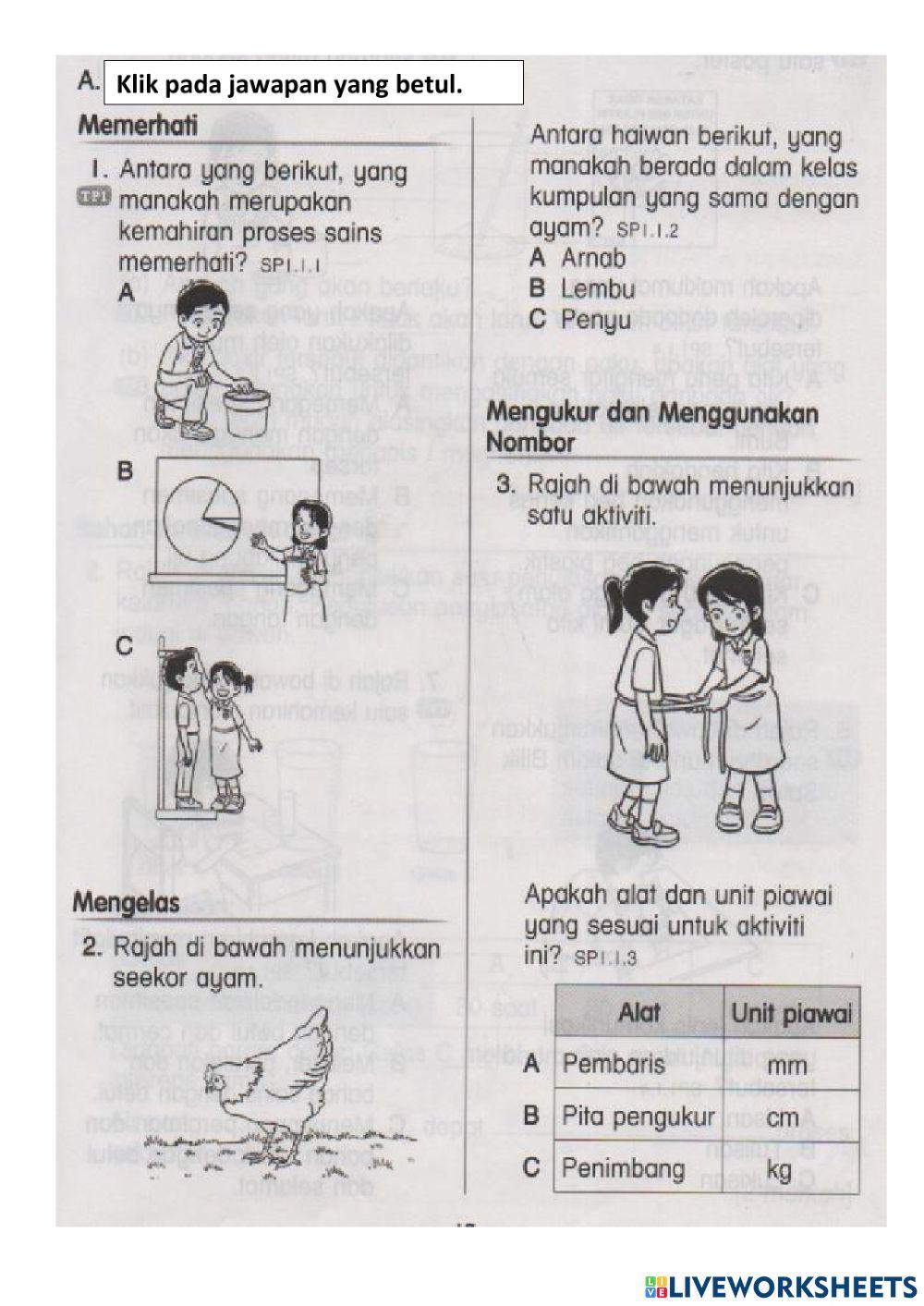 Latihan Unit 1 KPS Latihan Unit 1 KPS