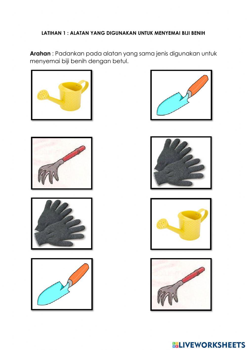 Alatan yang digunakan untuk menyemai biji benih