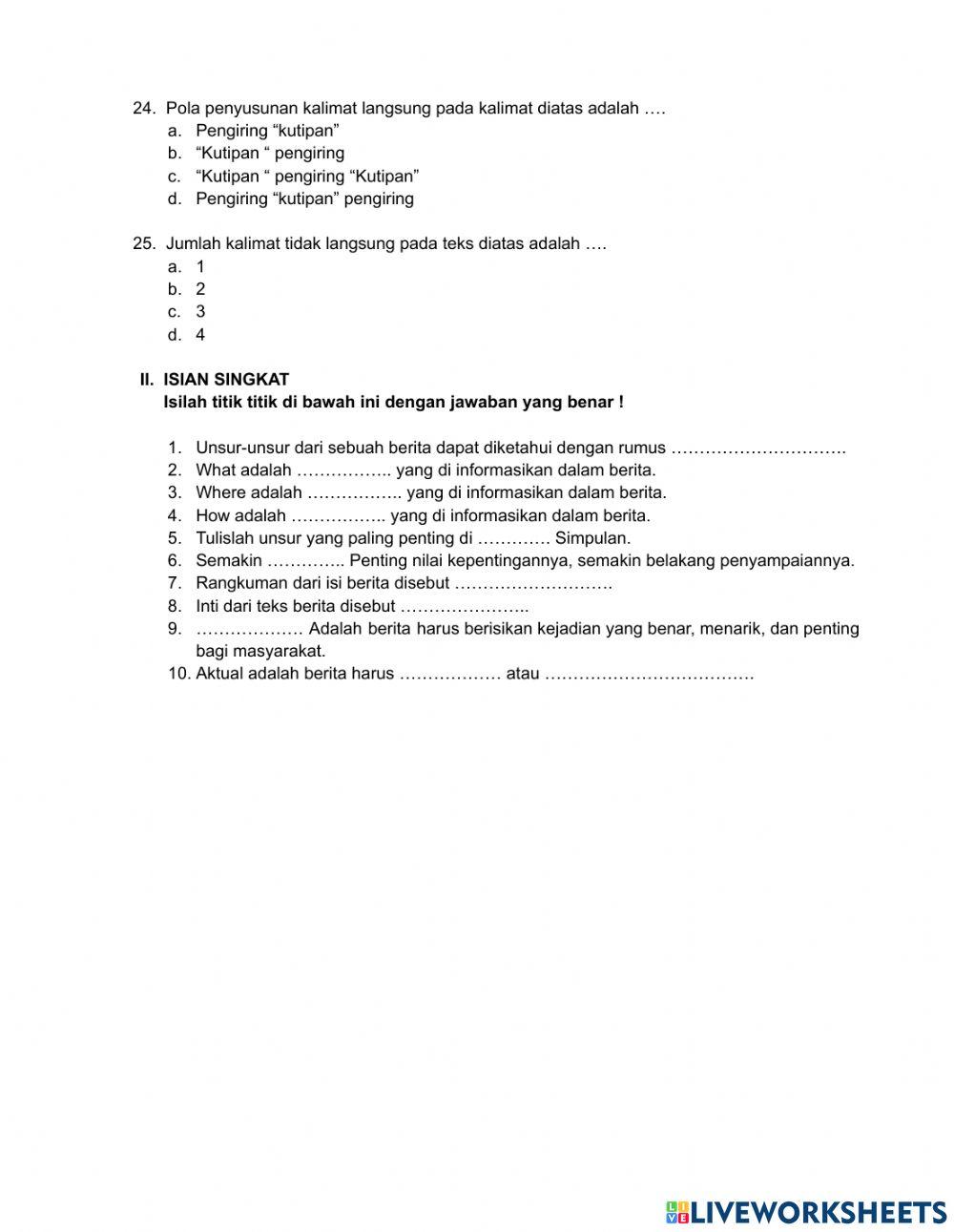 Lks bab 1 teks berita