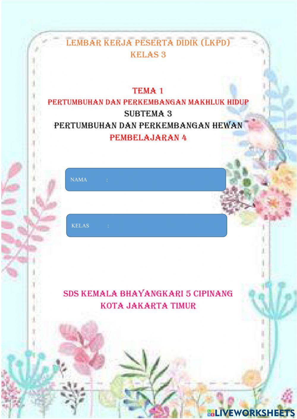Lkpd kelas 3 tema 1 sub tema 3 pb 1