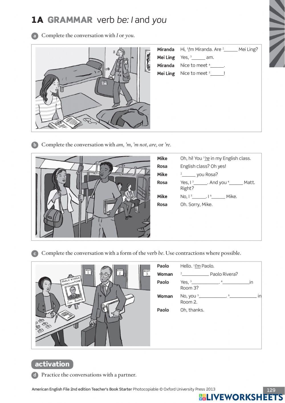 VERB BE - I, YOU, HE, SHE, IT 6675534 | Fabio dos Santos