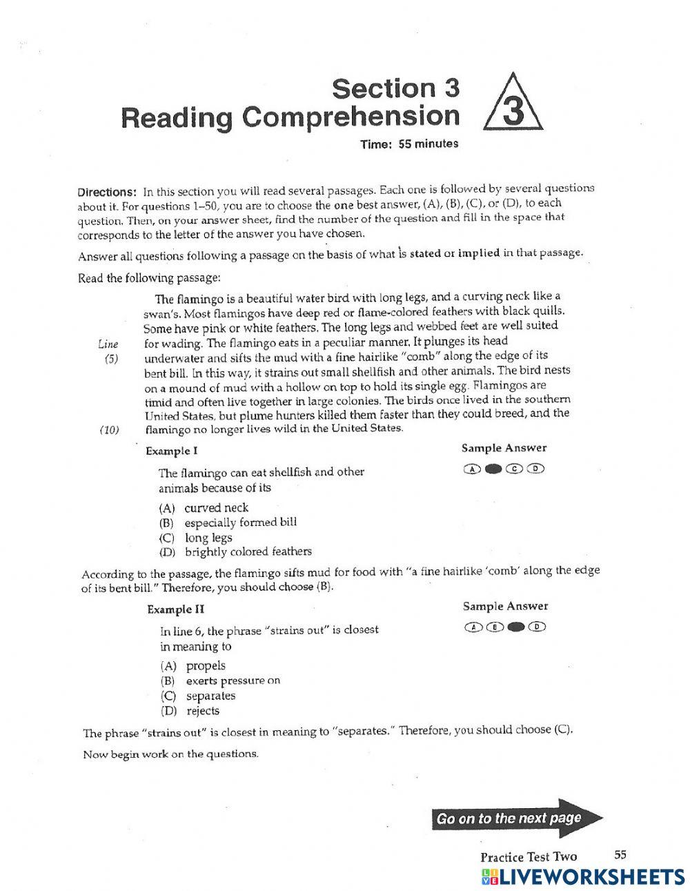 practice test 2 section 3