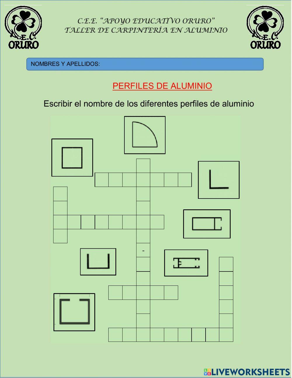 Perfiles de aluminio