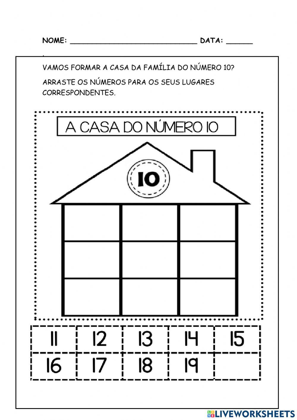 A casa da família do número 10