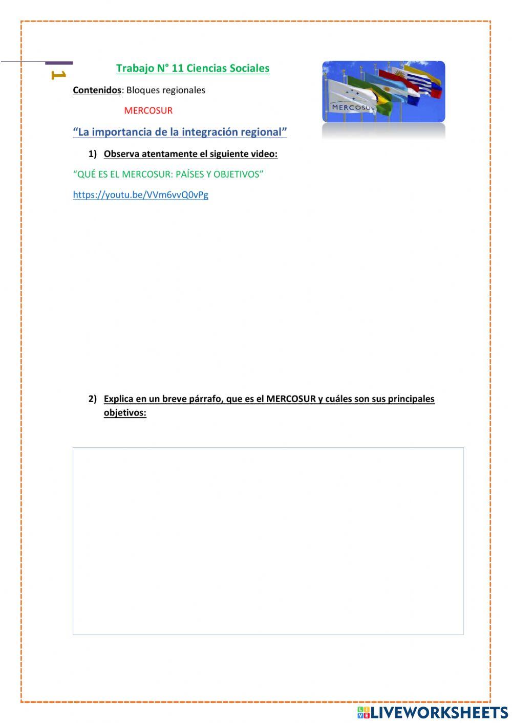 Bloques regionales-MERCOSUR