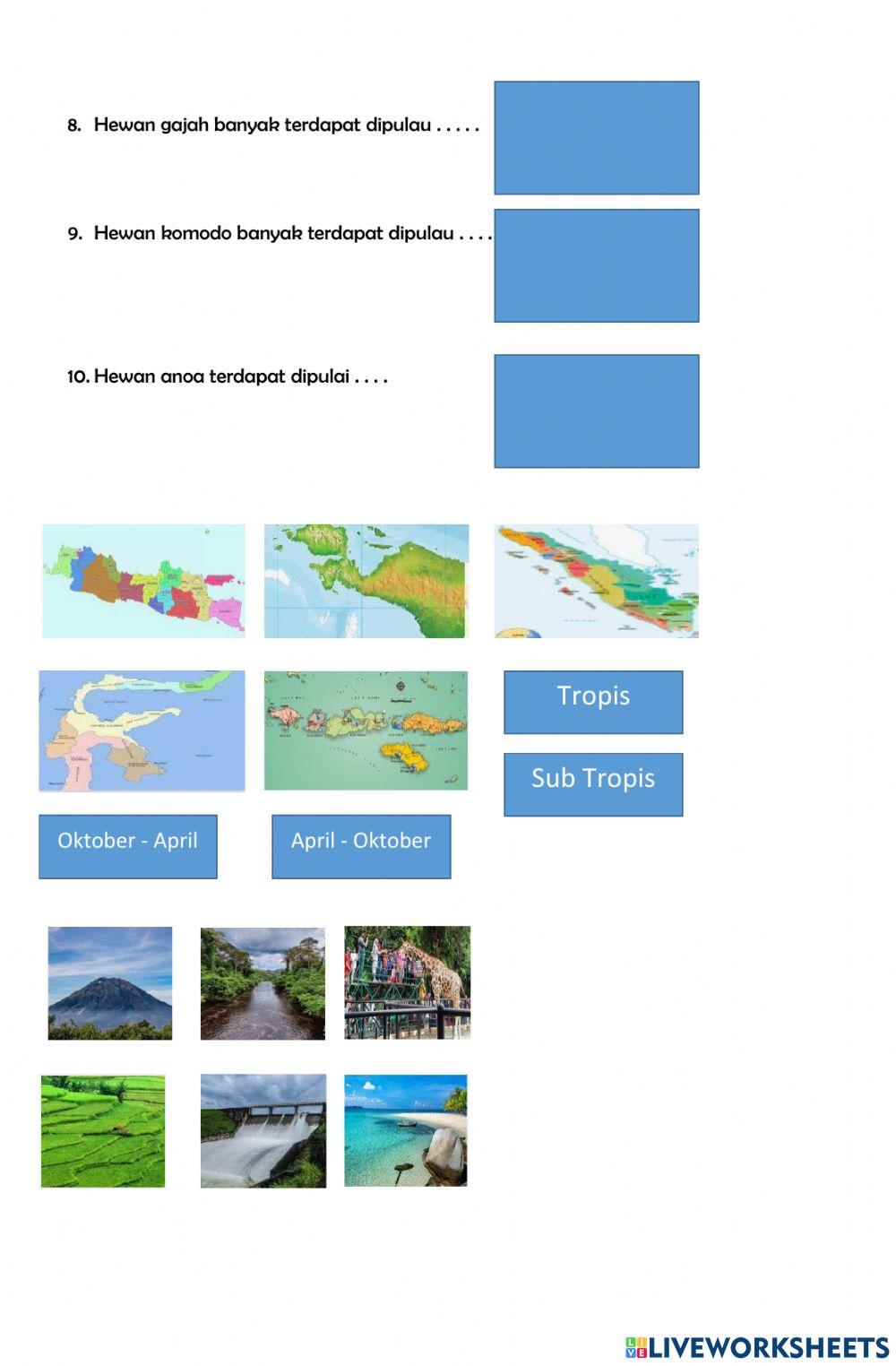 Peta, bentang alam,iklim,cuaca, flora fauna