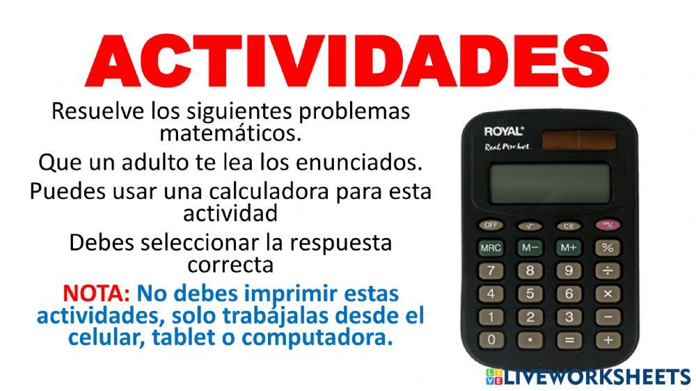 Problemas de adición 2