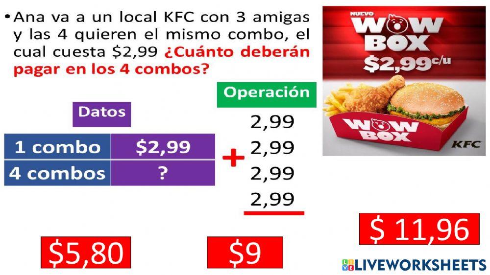 Problemas de adición 2