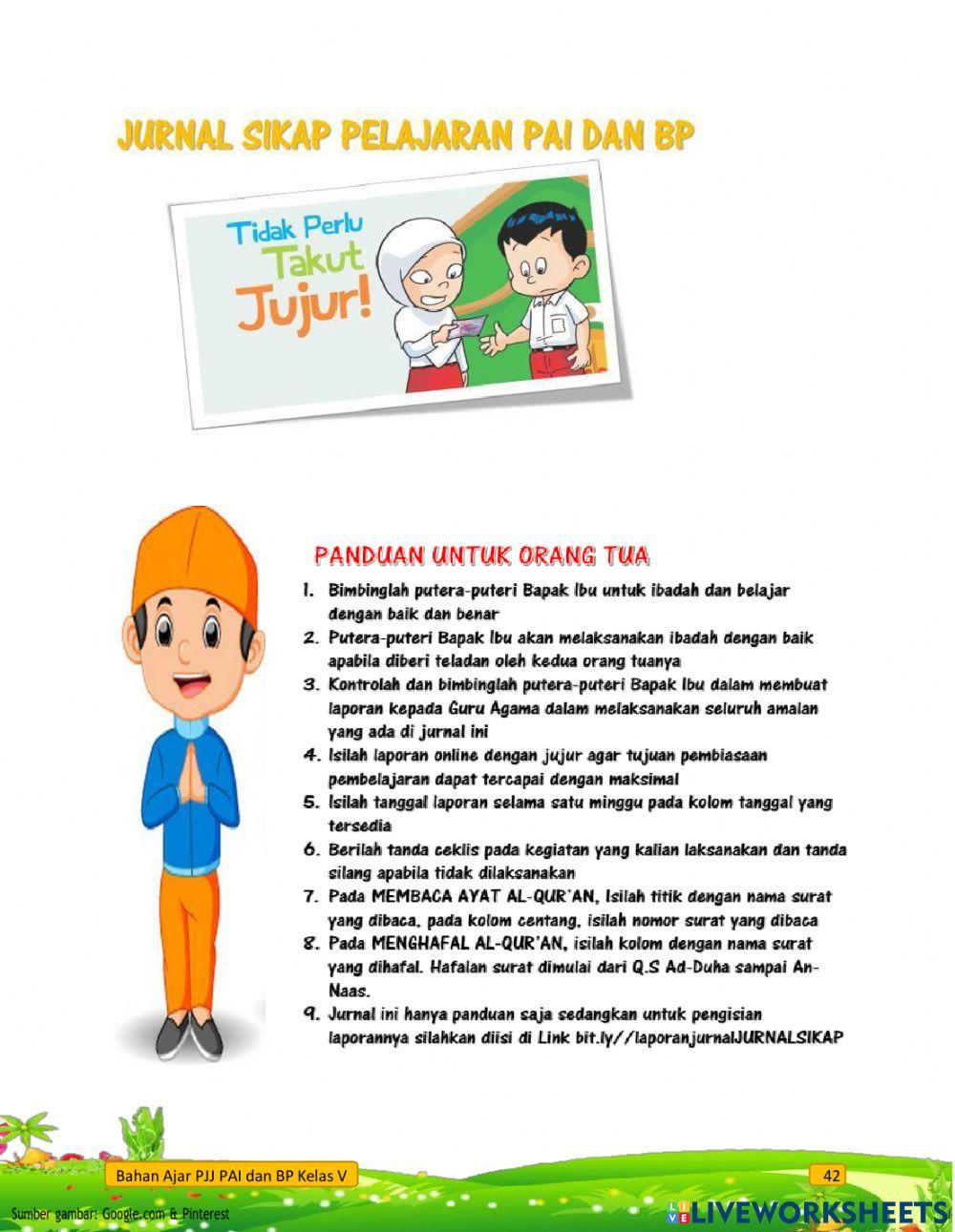 Latihan harian pai kelas 5