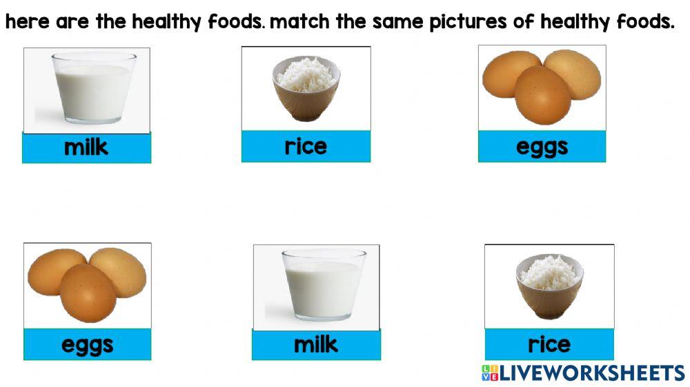 Healthy & unhealthy food