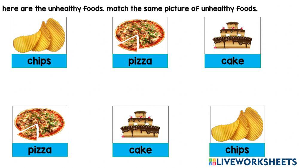 Healthy & unhealthy food