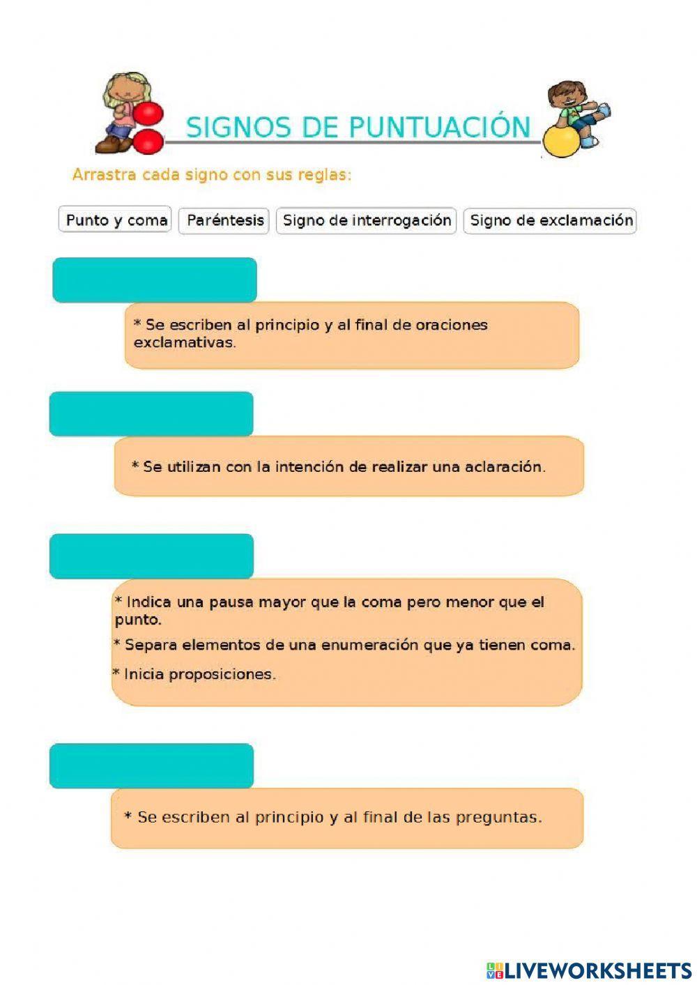 Signos de puntuación