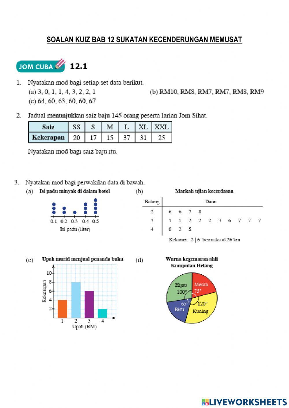 Sukatan kecenderungan memusat