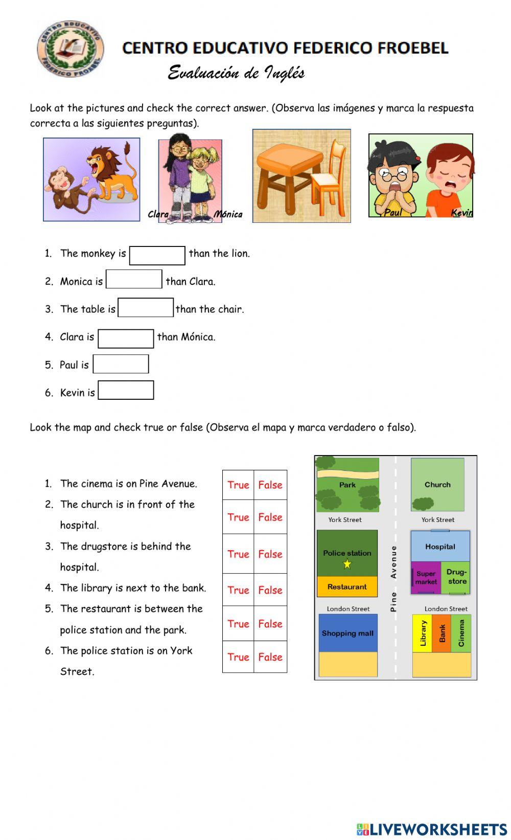 Evaluación de Inglés
