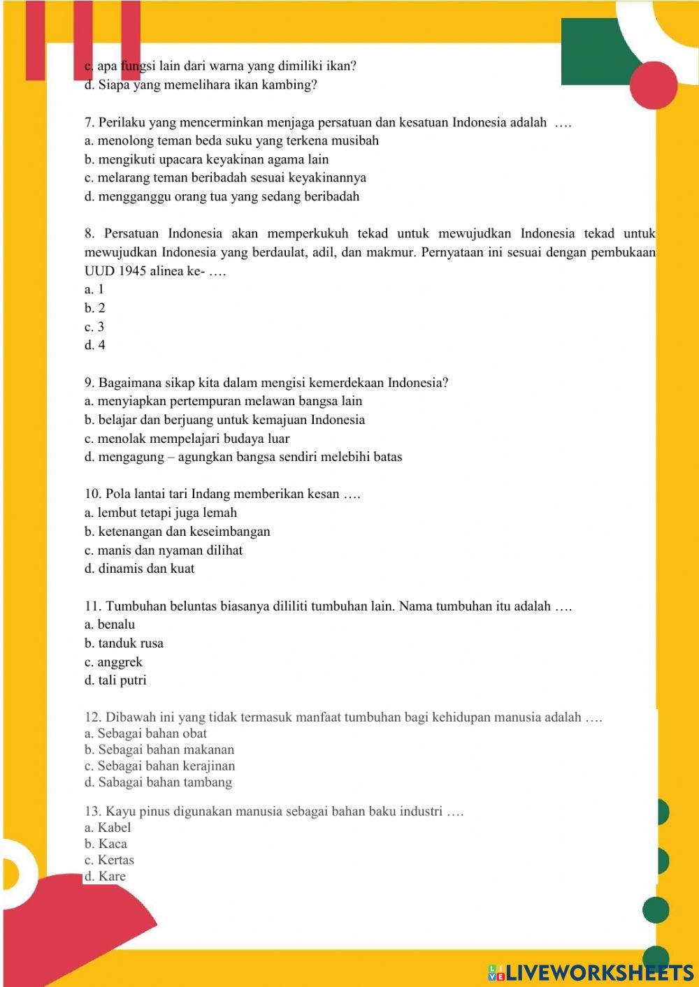 Ulhar tema 2 subtema 3 kelas 6 Ulhar tema 2 subtema 3 kelas 6