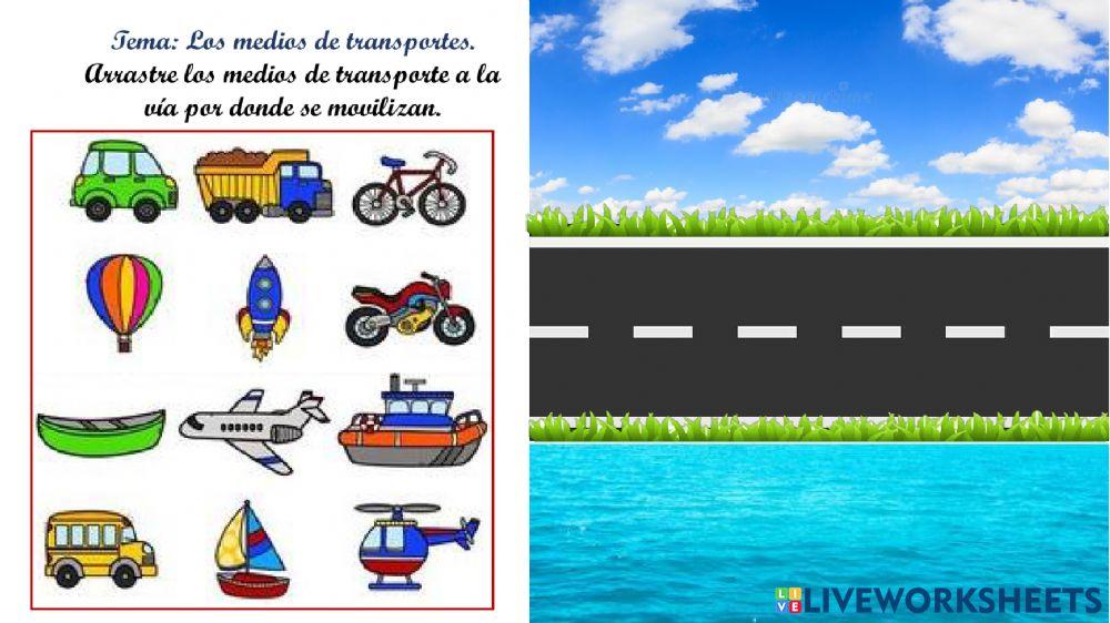 Los medios de transportes.