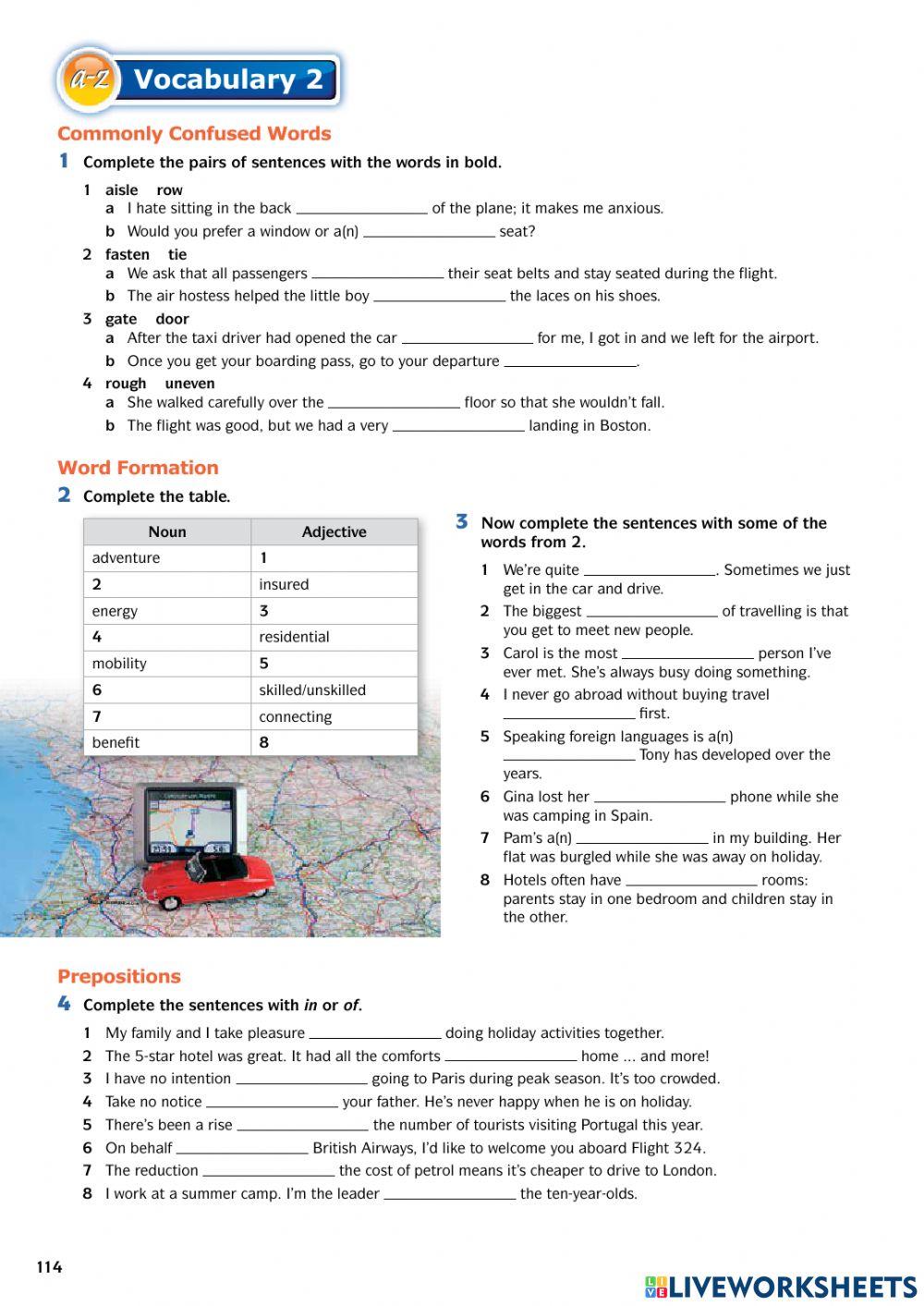 FORM 5: Unit 9: Vocabulary 2 pg114