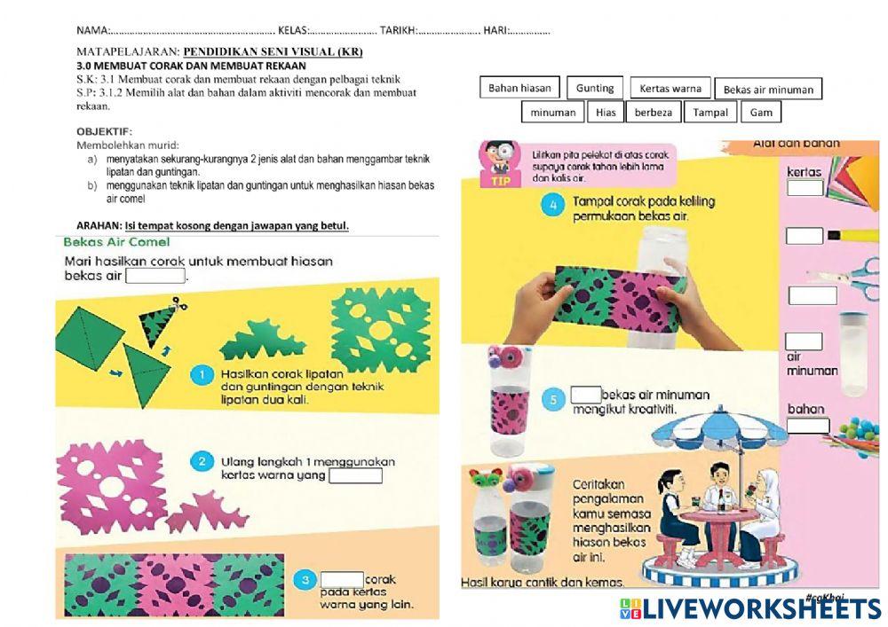 Lipatan dan guntingan