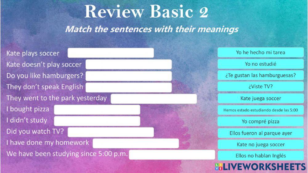Review basic 2 adults