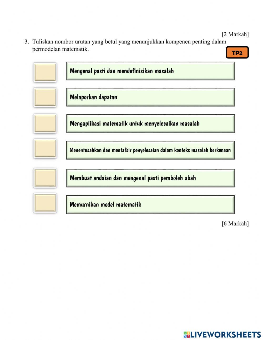 Bab 8 : permodelan matematik