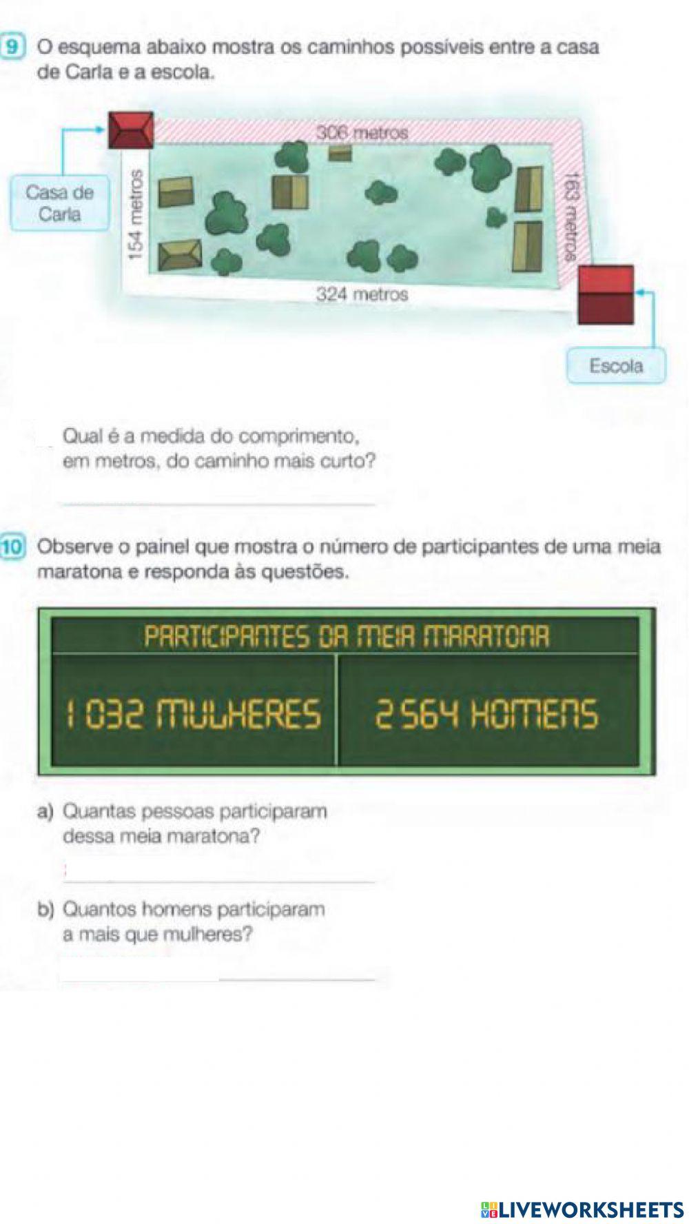 Atividade de matemática