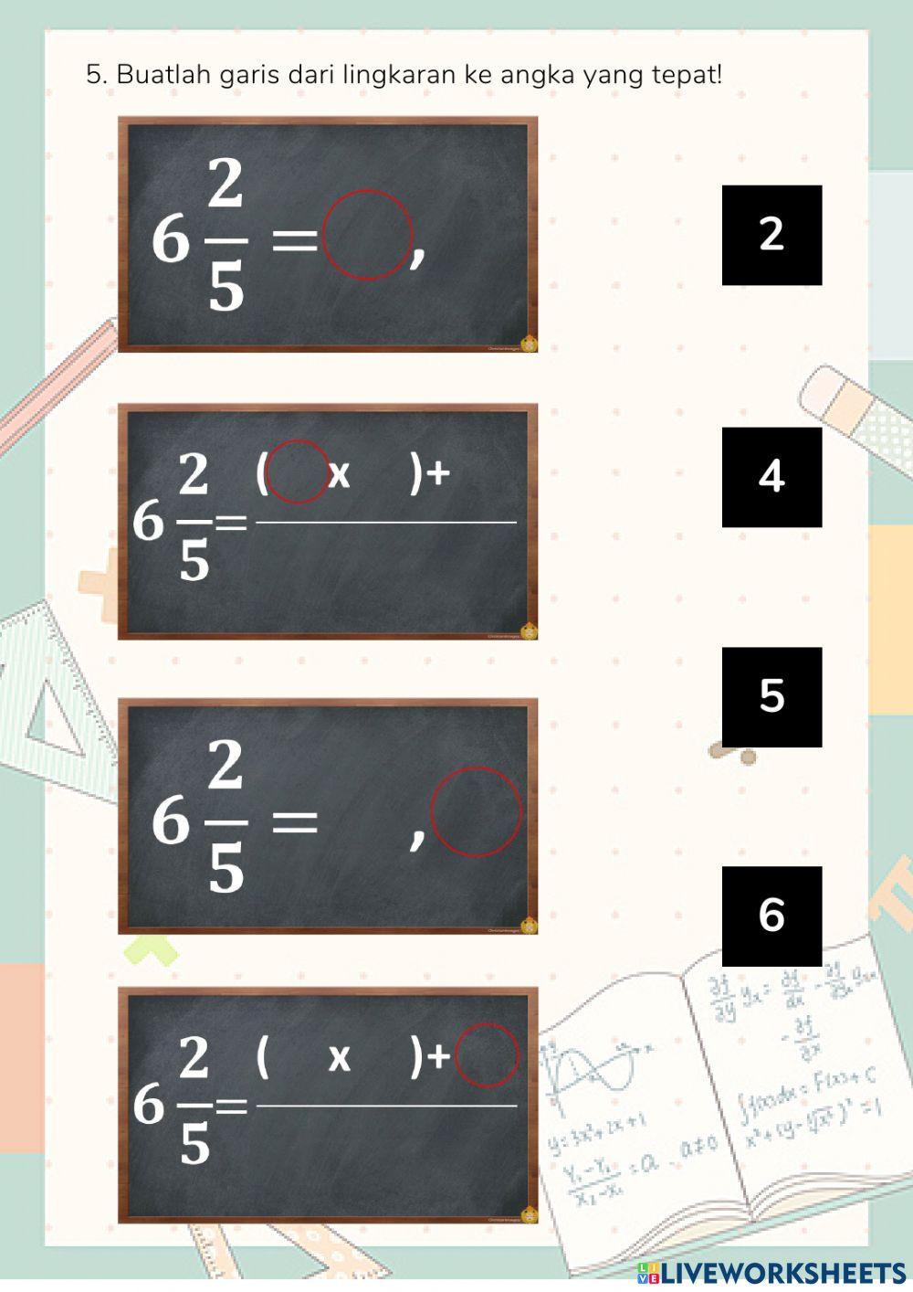 Mengubah Pecahan Campuran