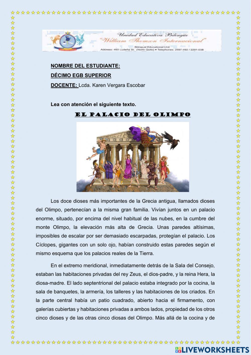 Evaluación diagnóstica- plan lector -décimo