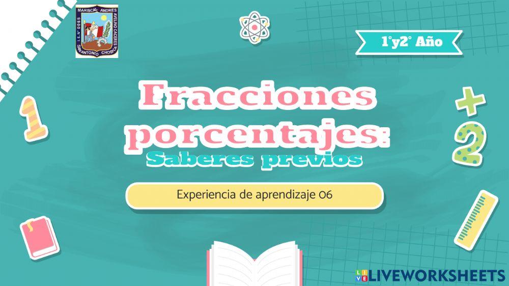 Fracciones y porcentajes