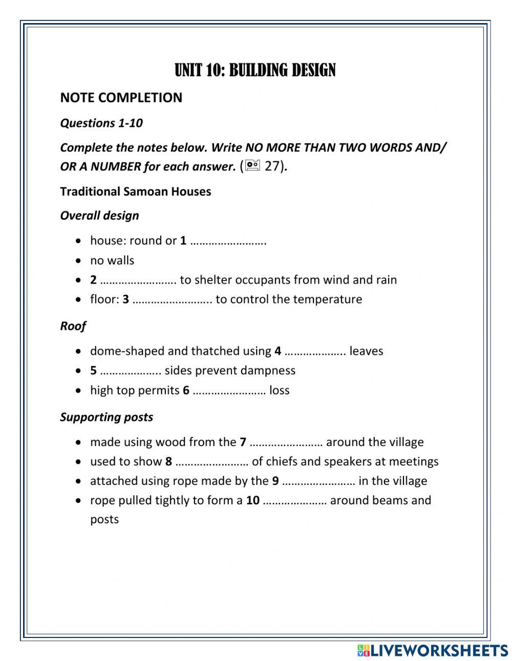 Complete IELTS 4-5 Unit 10 Listening SB