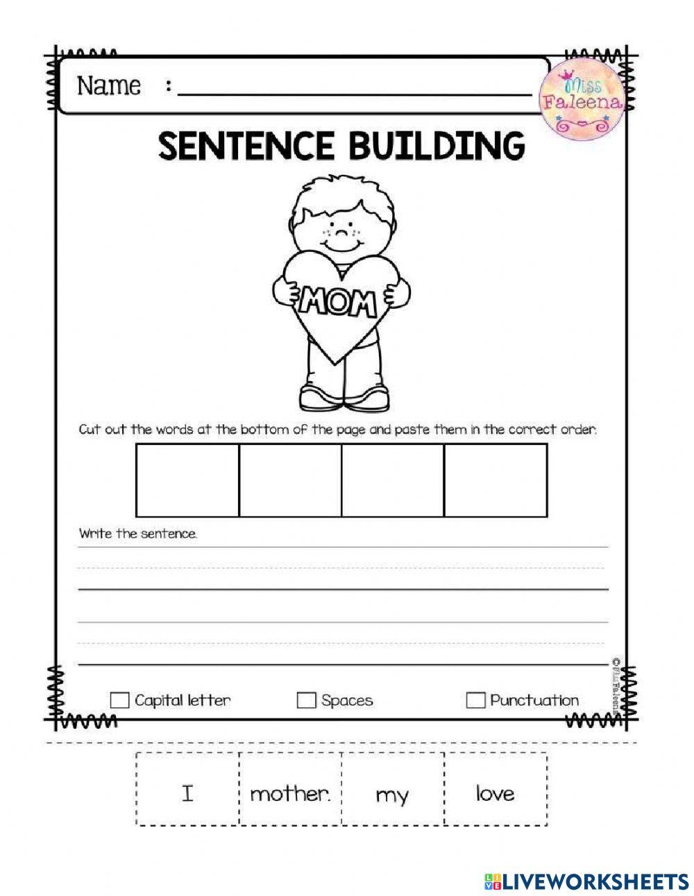 Sentence building