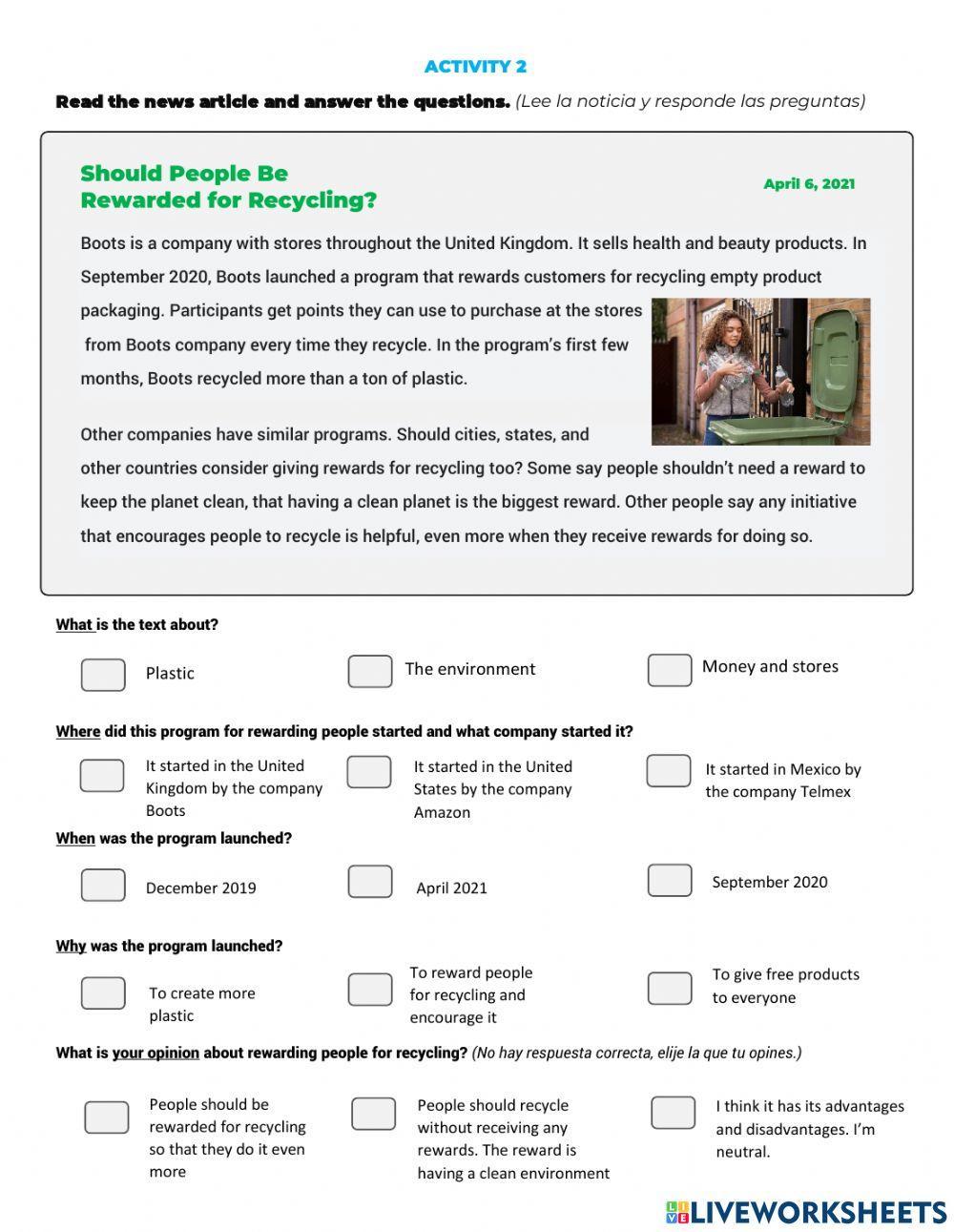 6th Grade PRONI Diagnostic Test 2021