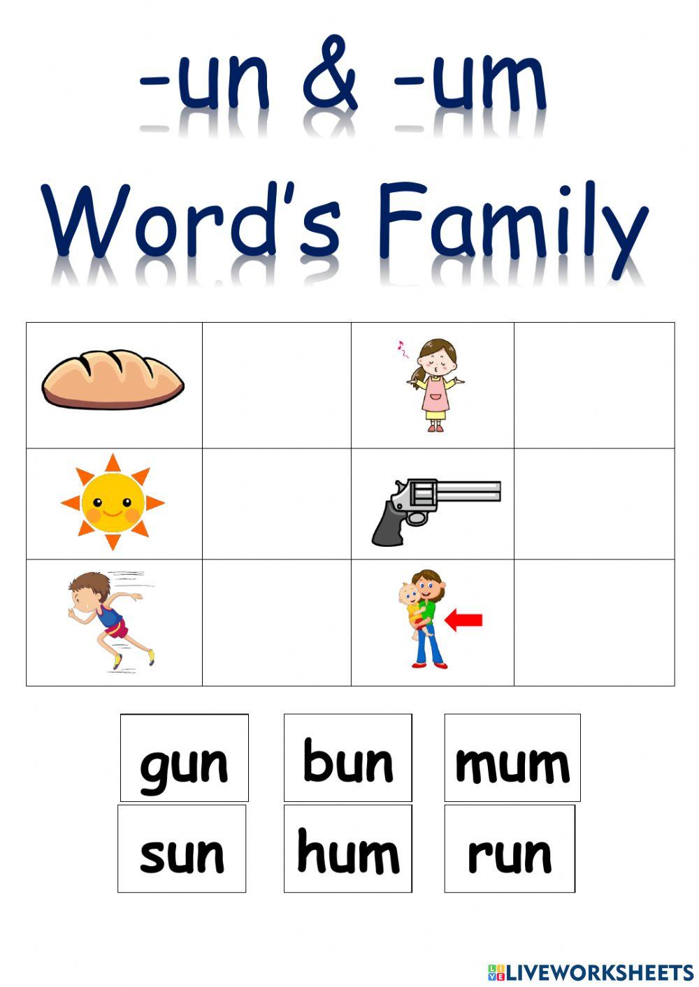 Un & um word's family