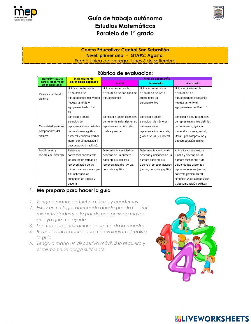 GTA -2 Agosto Matemáticas