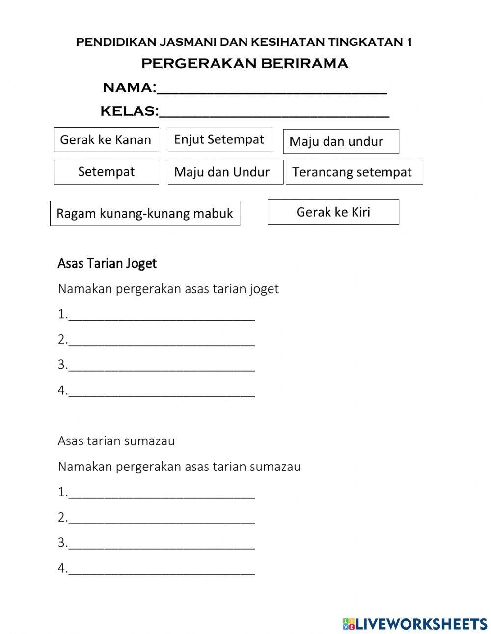 PJK Tingkatan 1 Zahrawi