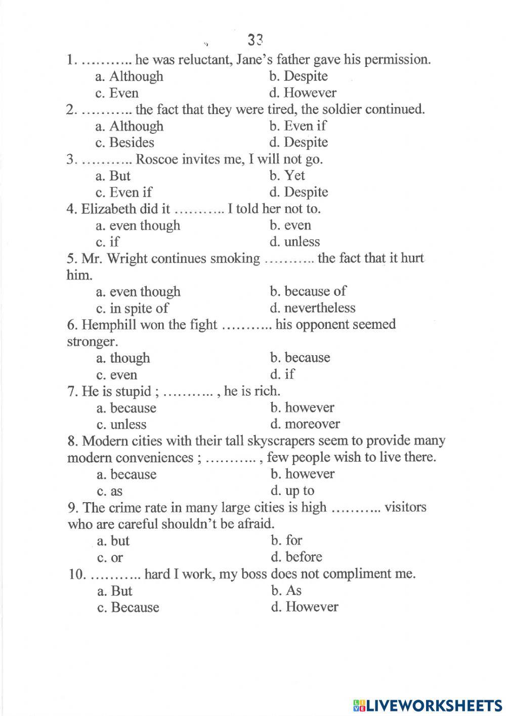 แบบทดสอบภาษาอังกฤษม.3