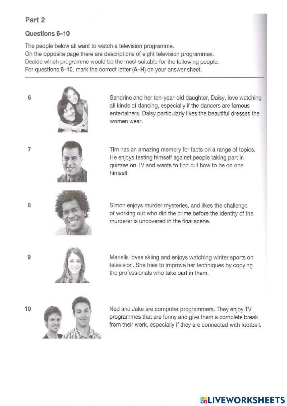 7c test 2 worksheet | Live Worksheets