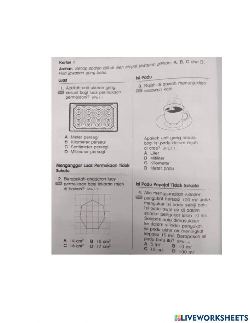 Ulang kaji bab 6 - pengukuran