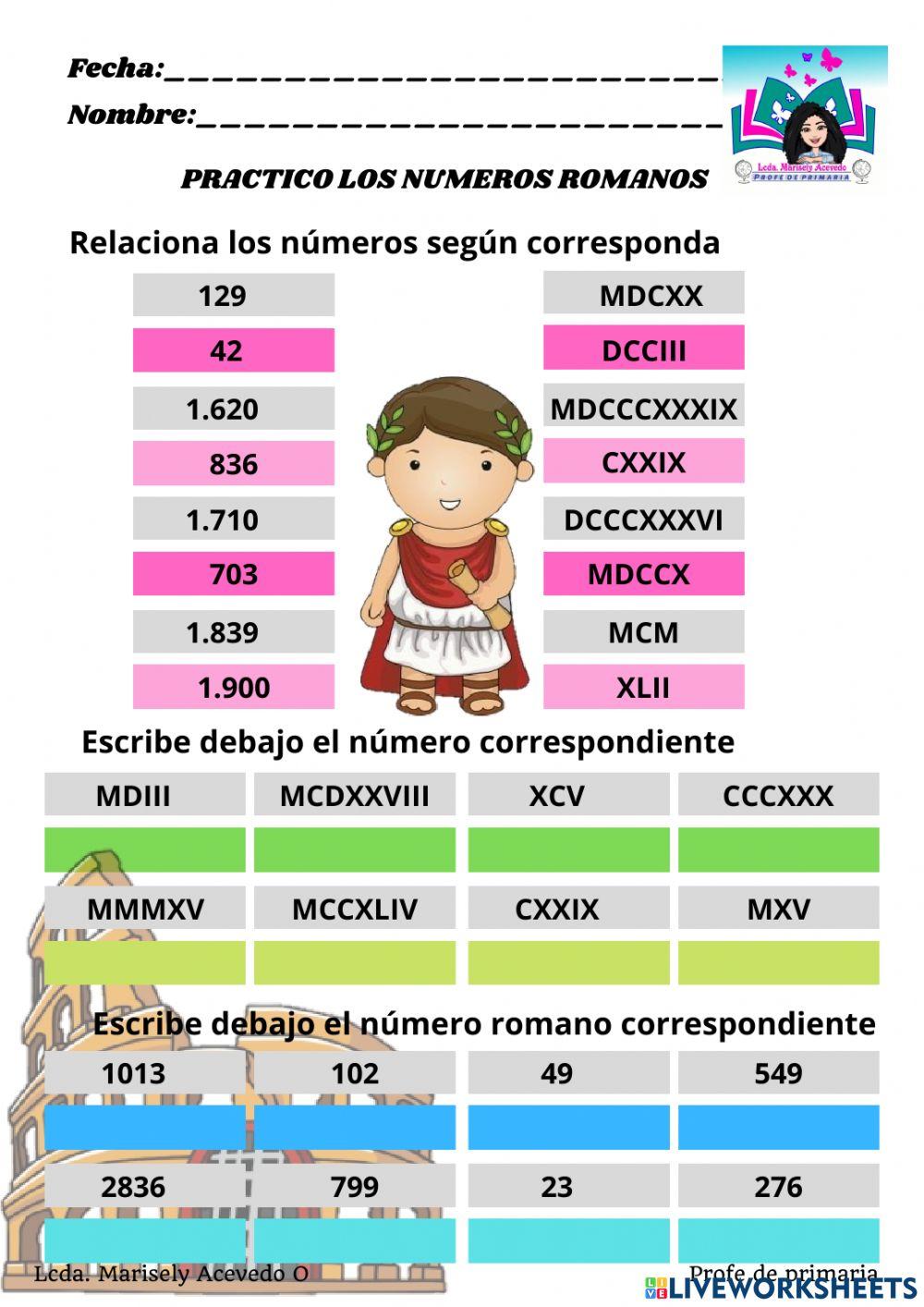 Números romanos Números romanos