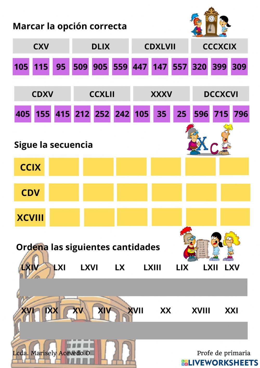 Números romanos Números romanos