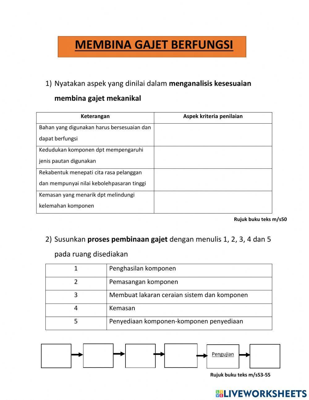 Membina gajet mekanikal