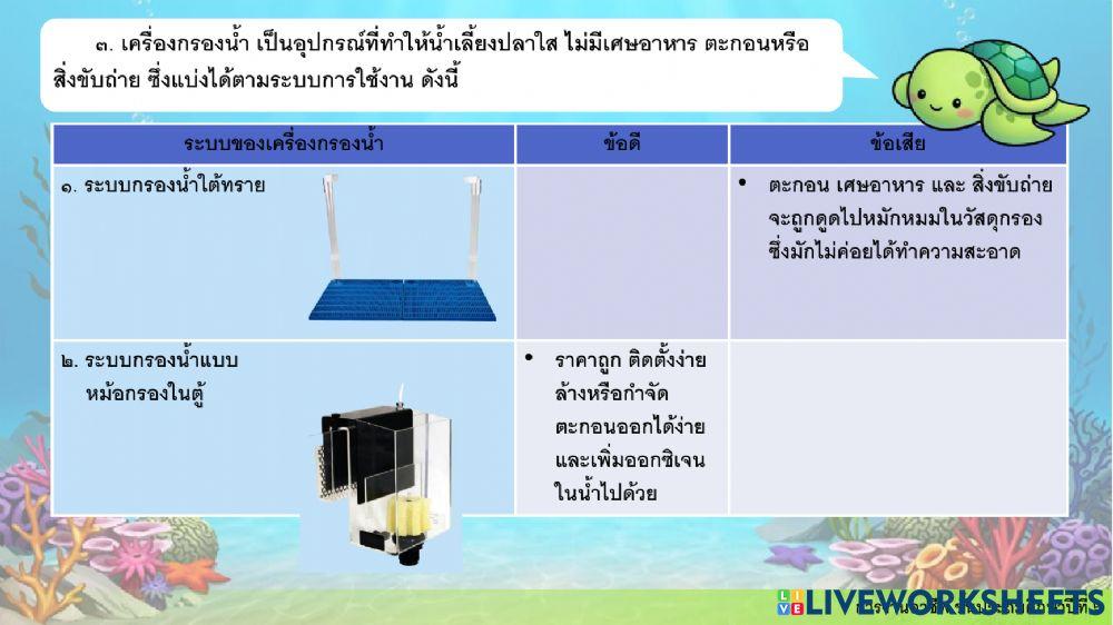 การงานอาชีพ ป.6 ครั้งที่ 6