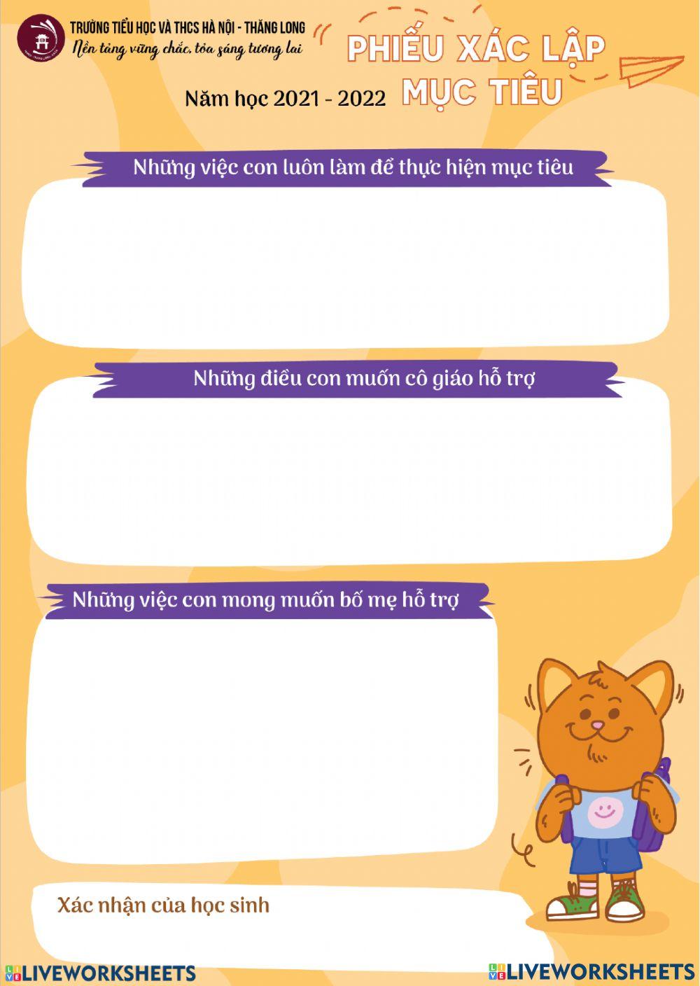 Xác lập mục tiêu 2021-2022